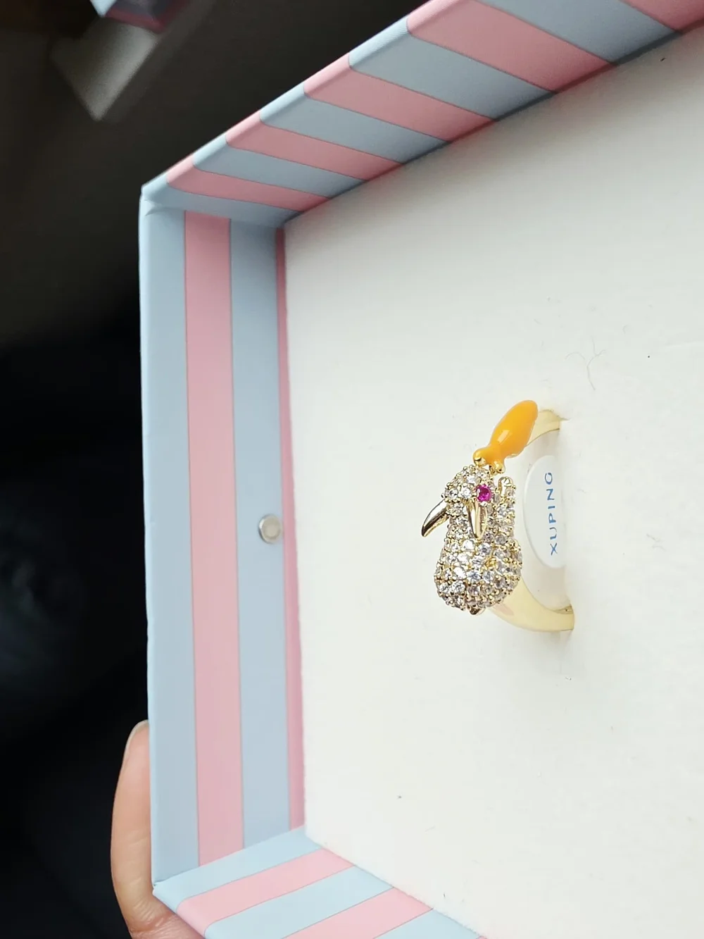 Anillo De Buena Calidad De Oro Laminado 14k , Talla 8
